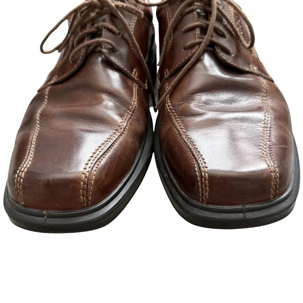 ECCO Men's Brown Leather Dress Shoes Size 44 | US 10.5 Comfort‎ Work Oxford